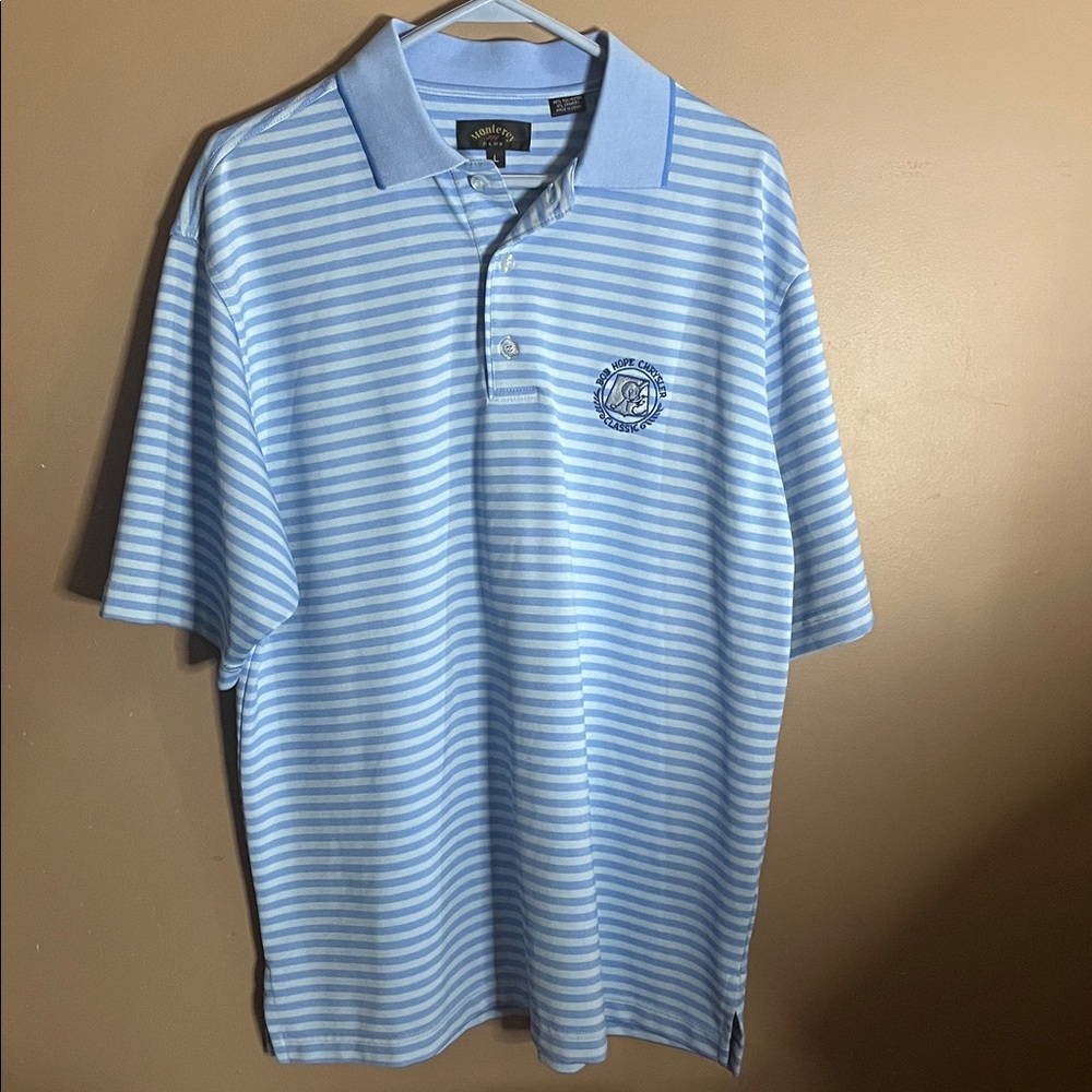 😄Bob Hope Chrysler Classic golf polo striped